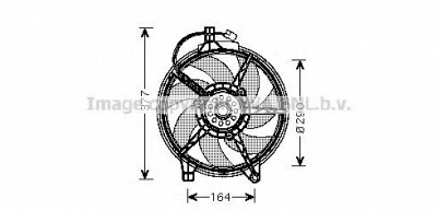 AVA QUALITY COOLING ms7517 -  Вентилятор, охлаждение двигателя